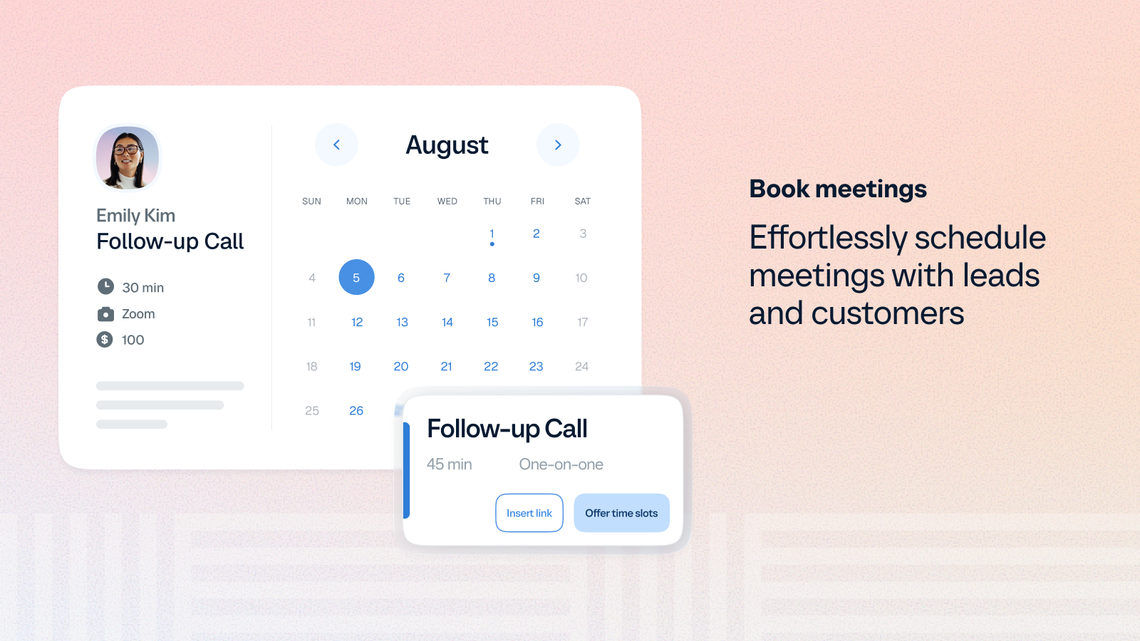 Schedule meetings effortlessly