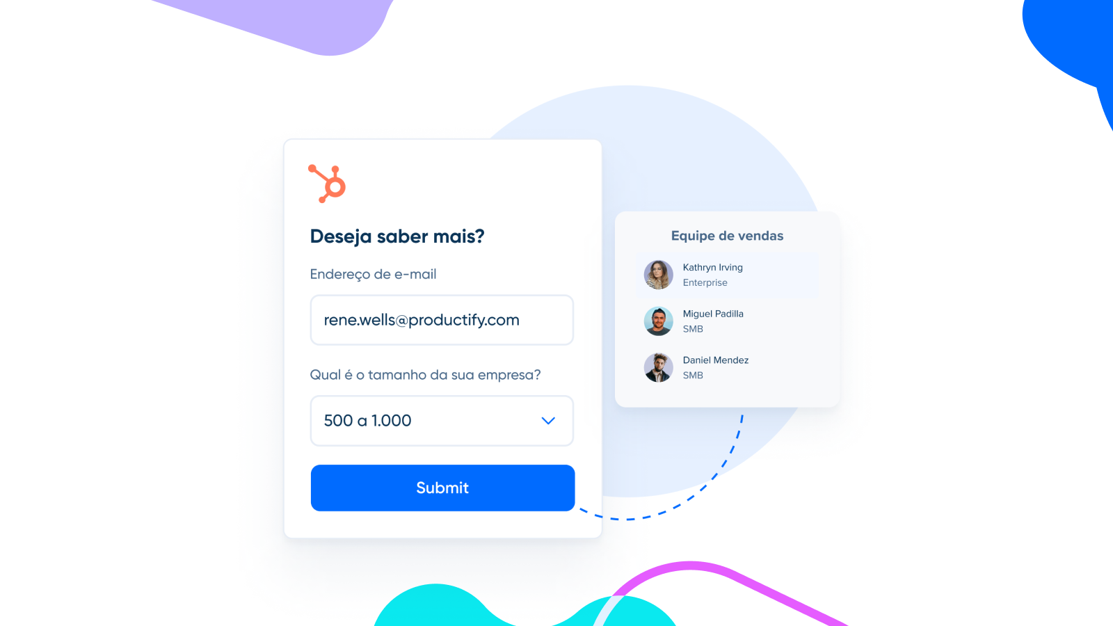 Agende reuniões instantaneamente com leads dos formulários do HubSpot